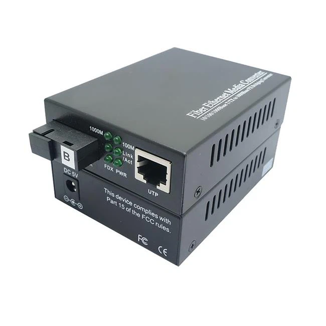 10/100/1000Mbps Single Fiber Media Converter