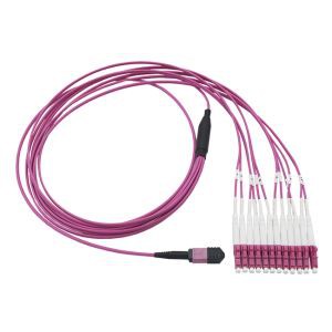12 fibrer MTP LC OM4-kabel
